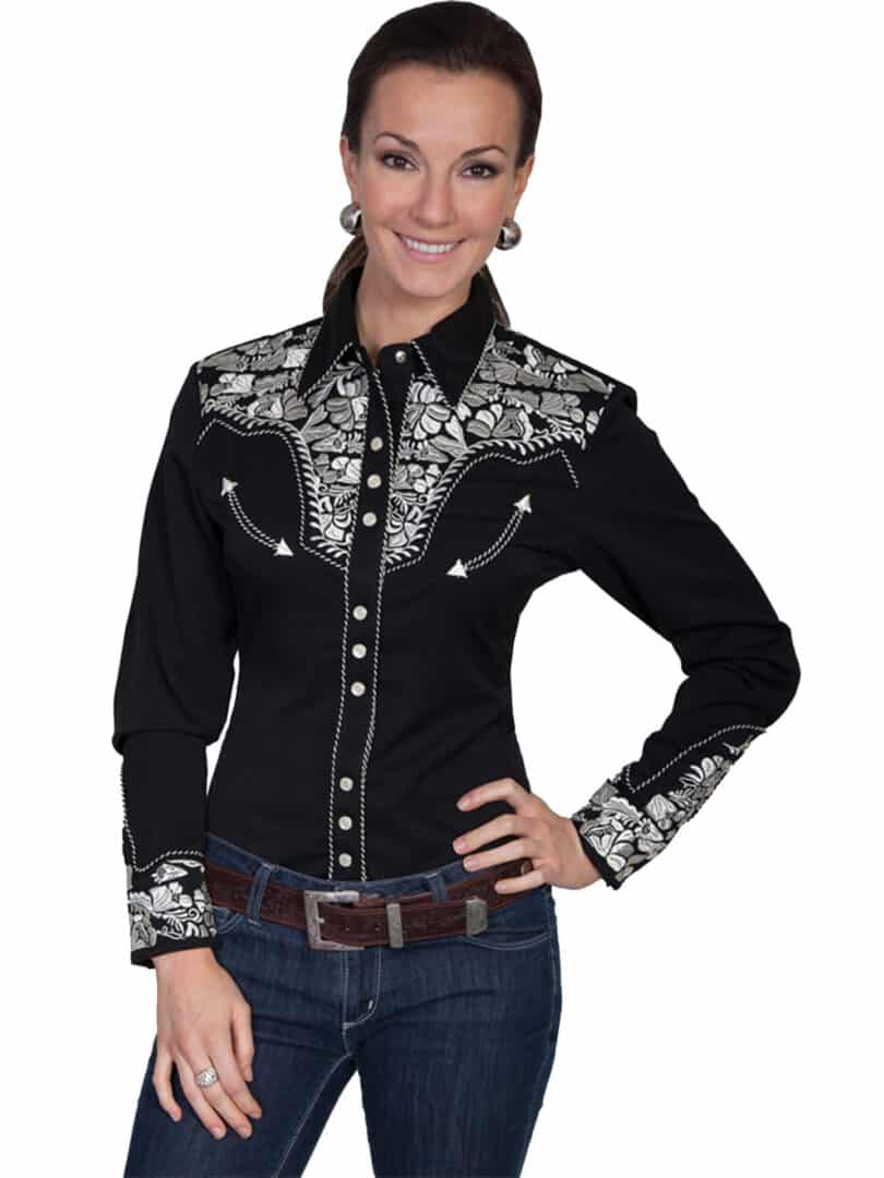 Wild Cowboy Womens Long Sleeve Shirt Product Image