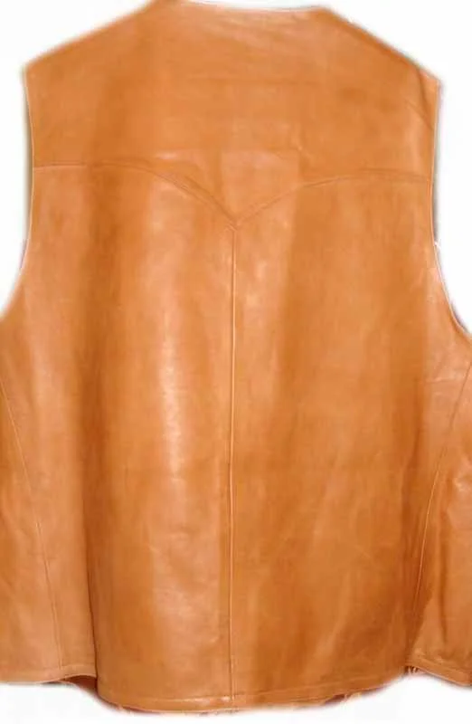 Scully Men’s Lambskin Western Vest – Ranch Tan – Big & Tall 3 Scully Men’s Lambskin Western Vest – Ranch Tan – Big & Tall