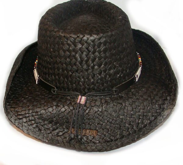 A "Lakotoa" Bailey straw cowboy hat on a white background.