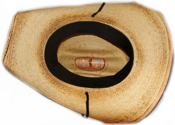 A Western Star Sahuayo Kids Straw Cowboy Hat on a white background.