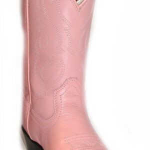 Child size 12 Pink Denver leather cowboy boots