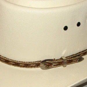 brown horse hair cowboy hat band
