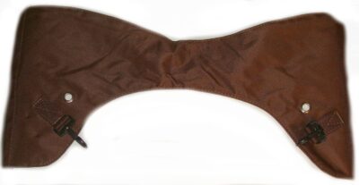 An image of a brown Economy Nylon horse saddle bag by Saddle Barn with two straps.