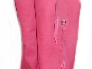 Womens HOT PINK Batwing Leather Chaps USA Made
