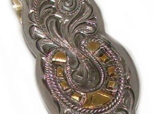 A Gold Horse Shoe Silver money clip.