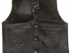 Infant, Baby, Toddler Black leather western vest Image