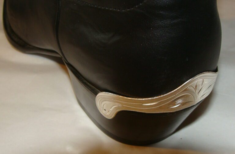 WESTERN COWBOY BOOT TIPS AND HEEL Guards - Complete set Brass Boot tips &  Heels | eBay