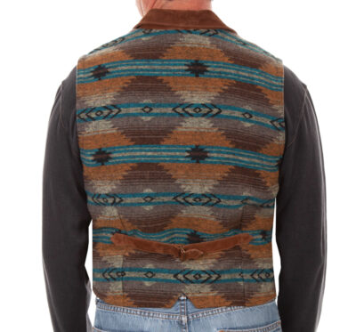 Men suede western Vests