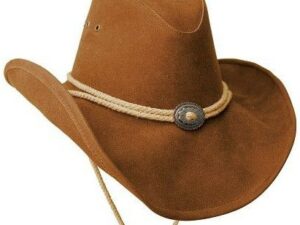 A Northern Territory Kakadu soaka cowboy hat UV rated on a white background.