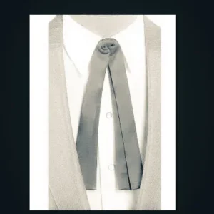 Double Panel Western String Tie