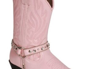 Pink Charleston Studded chain pink cowboy boots