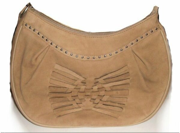 A Nubuck leather western studded purse by Abilene.