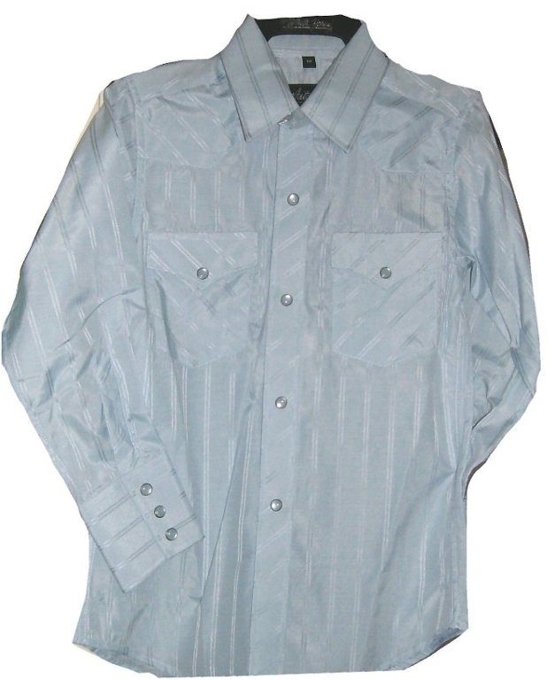 Child Blue tone on tone western shirt Product Image