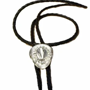Silver Rhinestone Cowboy Hat Bolo Tie