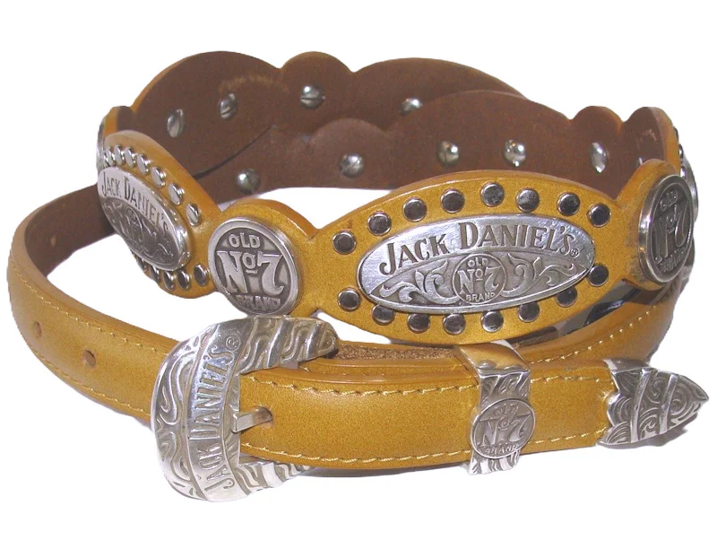 Jack Daniel Old No.7 Studded Whiskey Leather Belt for women