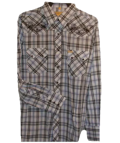 mens western plaid shirt