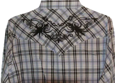mens western plaid shirt