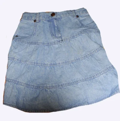 Kids denim western skirt for girls