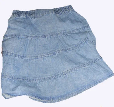 Kids denim western skirt for girls
