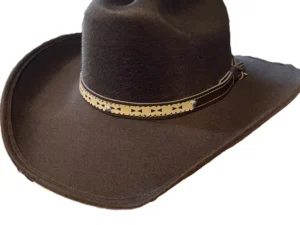 brown felt cowboy hat