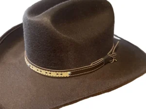 brown felt cowboy hat