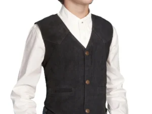 kids suede western vest