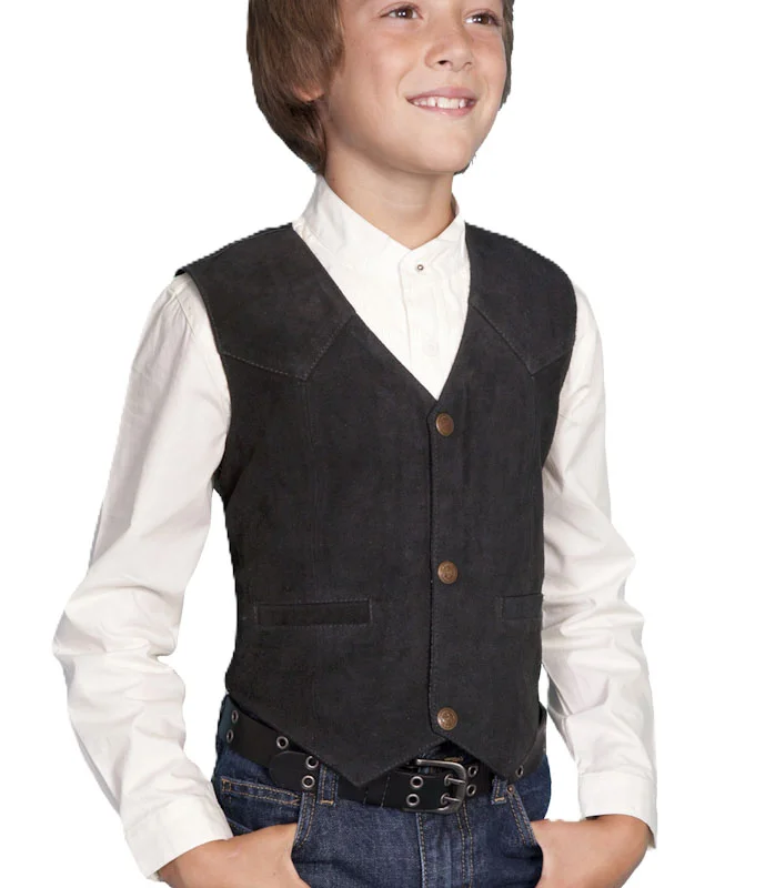 kids suede western vest