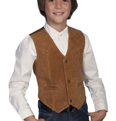 kids suede western vest