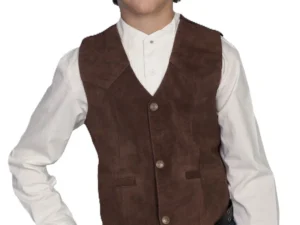 kids suede western vest