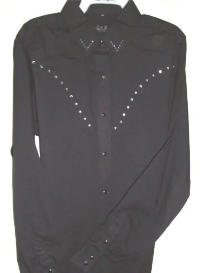 rhinestone black western shirt