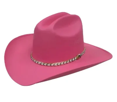 kids hot pink cowboy cowgirl hat