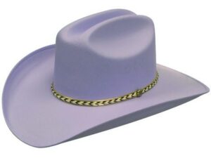 Lady Lavender Womens Canvas Cattleman cowgirl hat