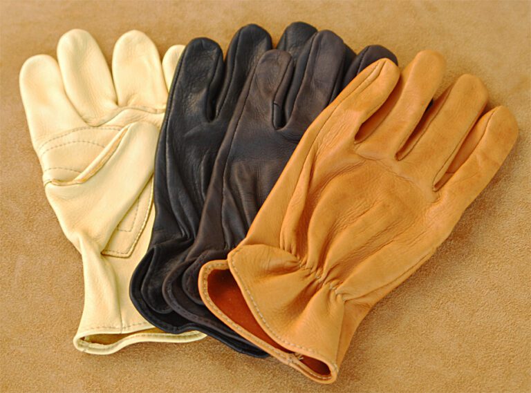 Deerskin leather western riding Roper gloves USA made