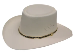 straw gambler cowboy hat