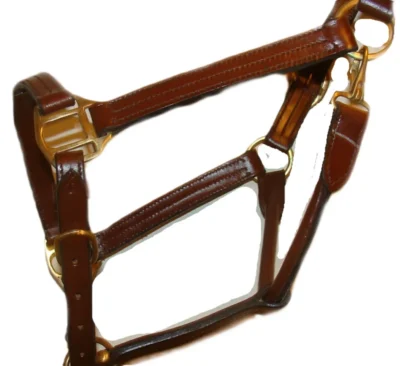 Latigo leather 2 way Breakaway horse Halter