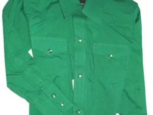 Green western dress shirt