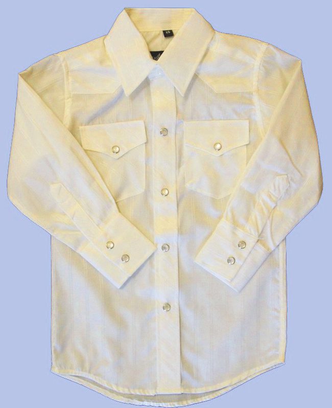 Child cream Tone on Tone western shirt Product Image
