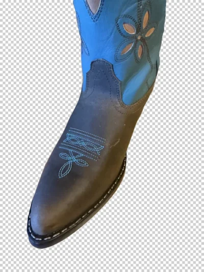 youth turquoise blue cowboy boots