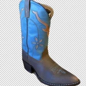 youth turquoise blue cowboy boots