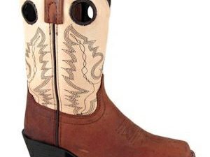 Mesa youth 7 leather square toe cowboy boots