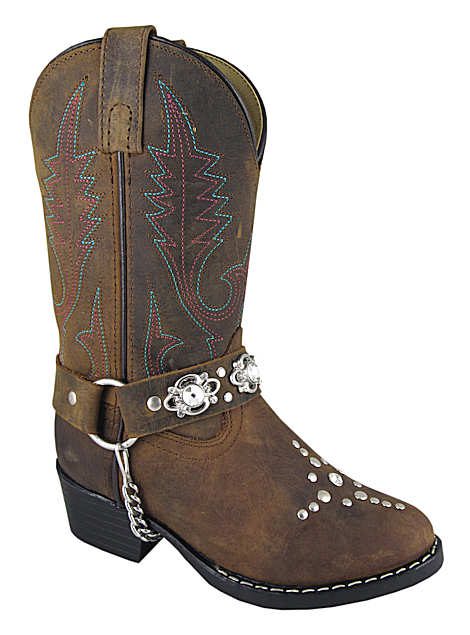 Brown Starlight Boot chain Leather Cowboy Boots