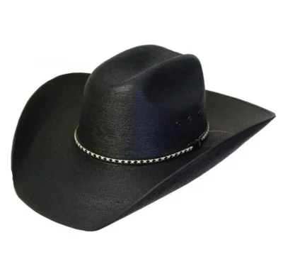 Sahuayo Palm Truman 1000X Black Straw Cowboy Hat