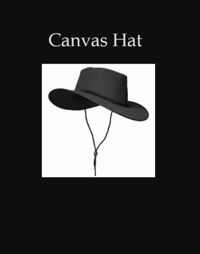 3h canvas cowboy hat