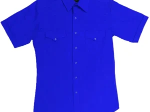 Mens Short sleeve Royal Blue western shirt