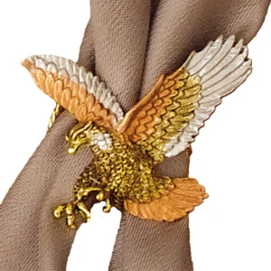 Tri Color Eagle Western Scarf Slide