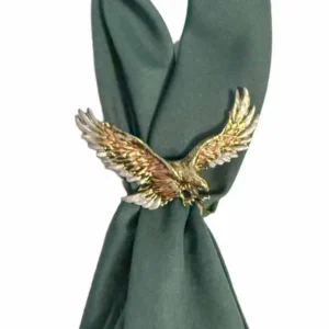 Tri Color Eagle Western Scarf Slide - USA Made