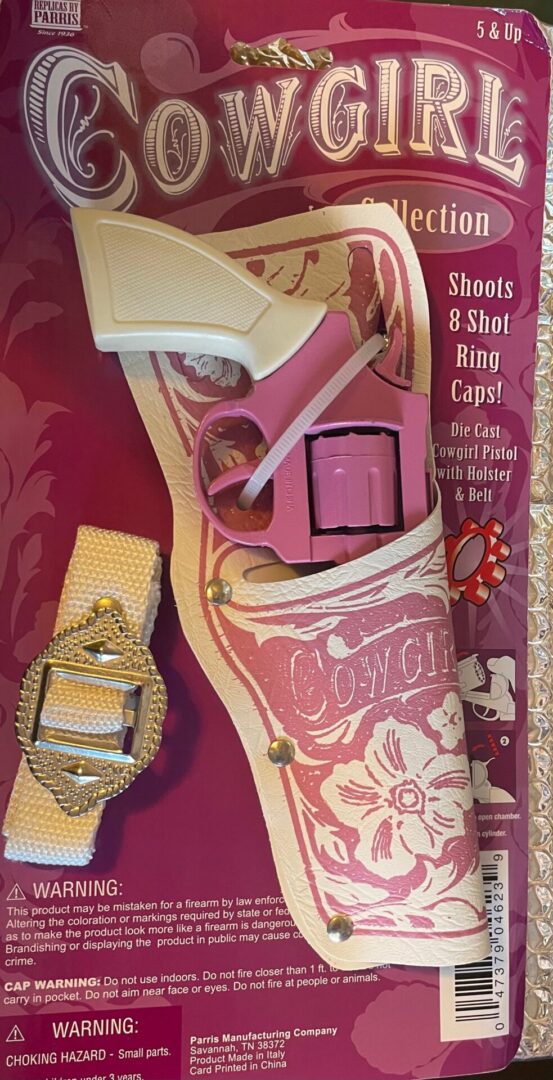 THE COWGIRL Die Cast Metal Pink Toy gun Product Image
