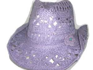 kids purple toyo straw cowboy hat