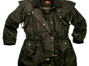 Workhorse Kakadu Oilskin Black Duster Jacket Image