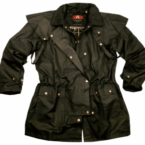 Workhorse Kakadu Oilskin Black Duster Jacket Image